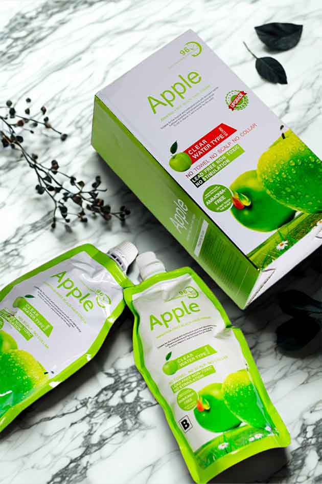 Apple Ammonia-Free Clear Water Hair Dye Cream – Natural Black 1000ml Duo