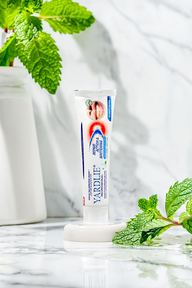 Yardlie Professional Rapid Action & Whitening Toothpaste 3D White Deluxe Double Mint 100ml