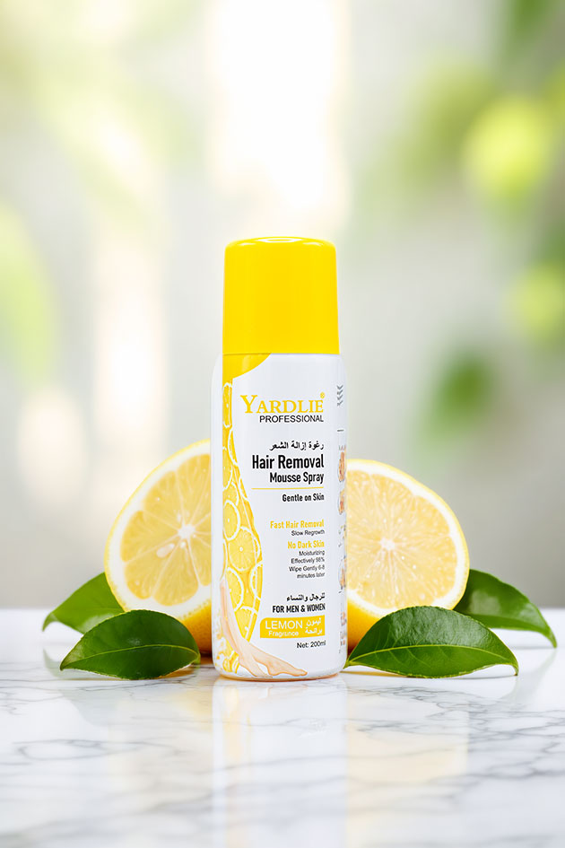 Yardlie Professional Hair Removal Mousse Spray Lemon Fragrance 200ml