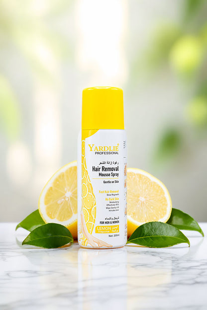 Yardlie Professional Hair Removal Mousse Spray Lemon Fragrance 200ml
