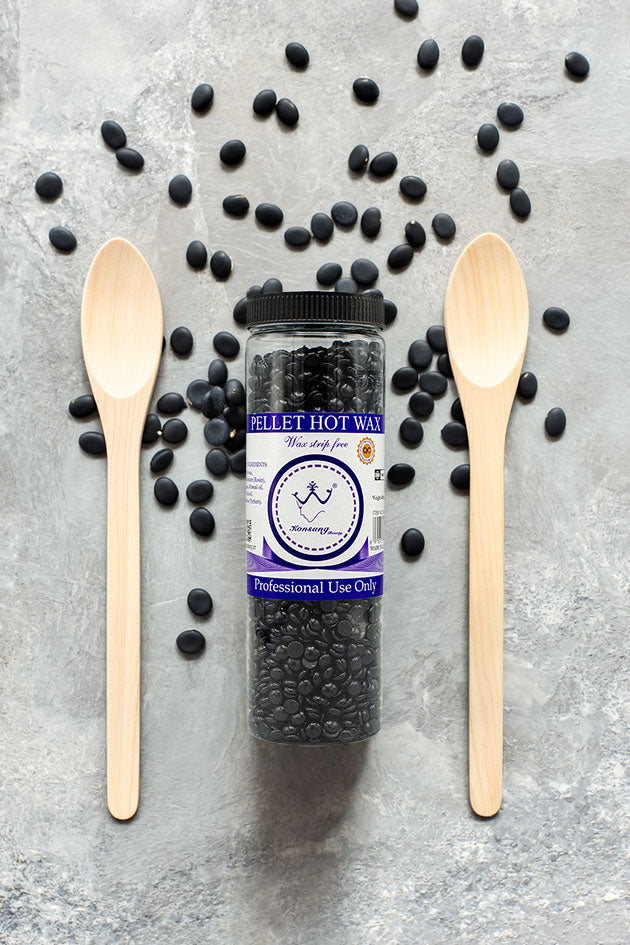 Konsung Beauty Pellet Hot Wax Beans for Hair Removal Black 400g