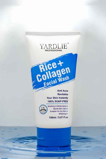Yardlie Rice Collagen Facial Wash 150ml Hydrating Cleanser