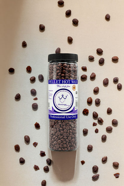 Konsung Beauty Pellet Hot Wax Beans for Hair Removal Chocolate 400g