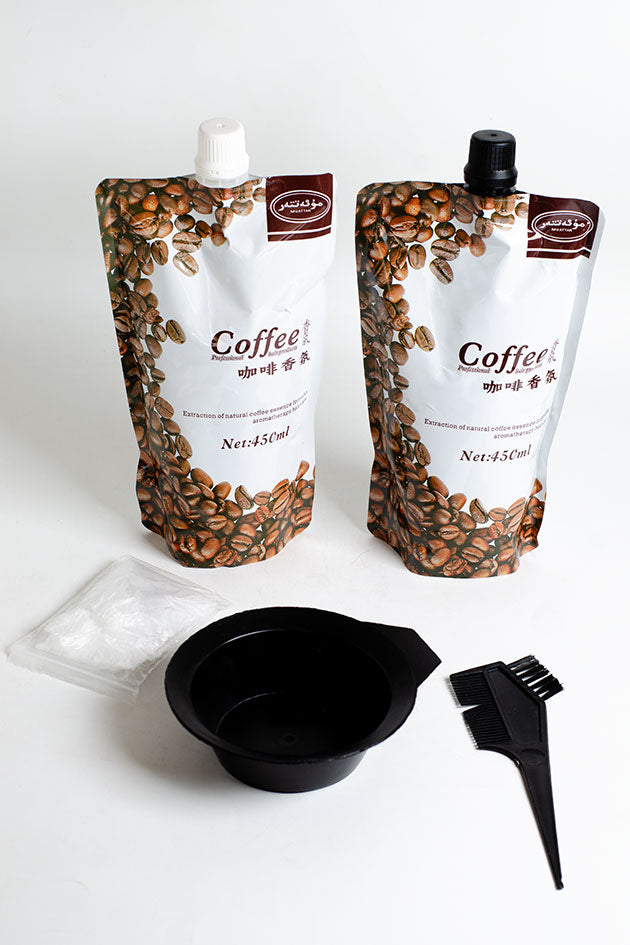 Muattar Coffee Professional Dark Brown Hair Color Cream 450ml x 2