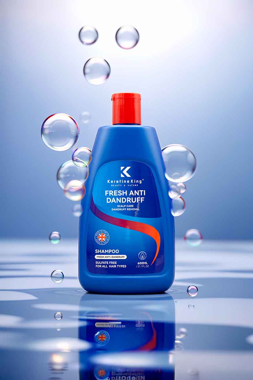 Keratine King Fresh Anti Dandruff Shampoo Sulfate Free 600ml