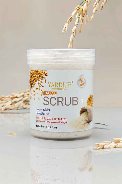 Yardlie Facial Rice Scrub Face and Body Exfoliator 500ml