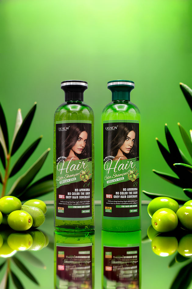Lichen Professional Hair Color Shampoo Gel Dark Brown 2.0 Argan Oil 500ml x2 in Pakistan