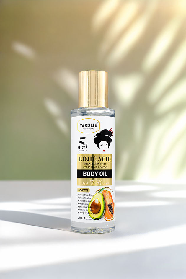 Yardlie Kojic Acid Body Oil Avocado and Papaya 300ml Online in Pakistan