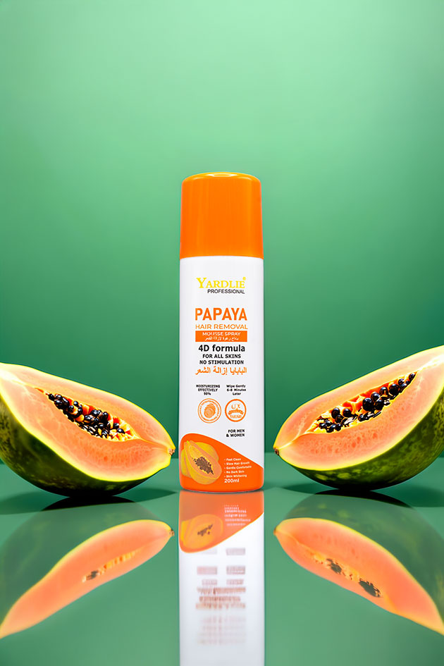 Yardlie Papaya Hair Removal Mousse Spray for Men and Women 200ml