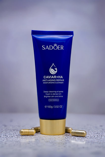 SADOER Caviar Hyaluronic Acid Cleanser 100g Anti Aging Face Wash
