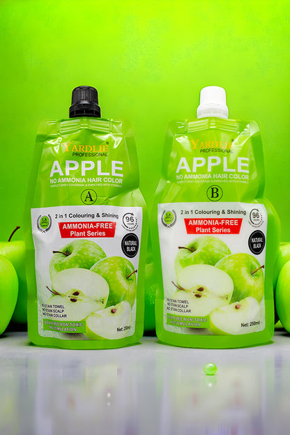 Natural Black Hair Color Cream Pakistan Yardlie Apple (250ml X 2) Pack