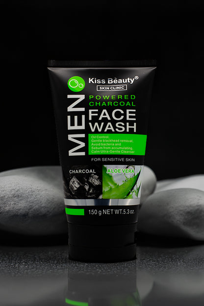 Kiss Beauty Men Charcoal Face Wash 150g Oil Control Cleanser