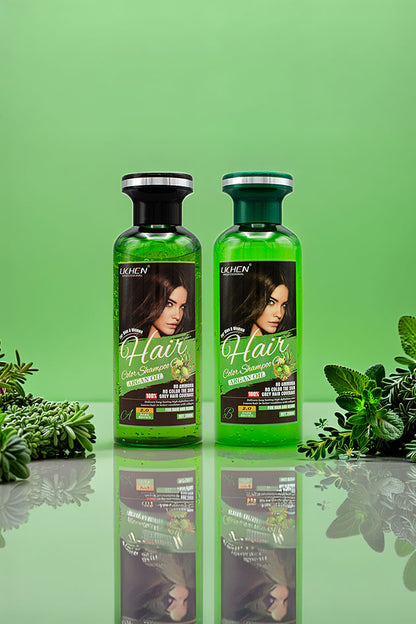 Lichen Argan Oil Dark Brown Hair Color Shampoo Gel 250ml x2 Pakistan