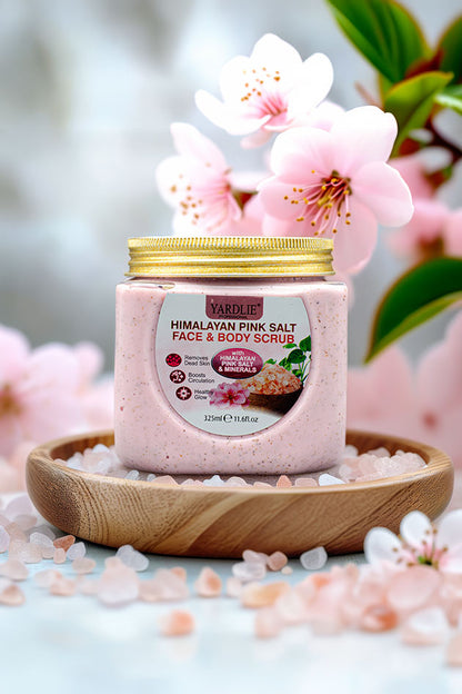 Yardlie Professional Himalayan Pink Salt Face and Body Scrub 325ml