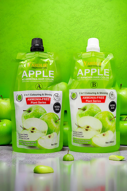 Natural Black Hair Color Cream Pakistan Yardlie Apple (250ml X 2) Pack