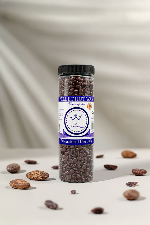 Konsung Beauty Pellet Hot Wax Beans for Hair Removal Chocolate 400g