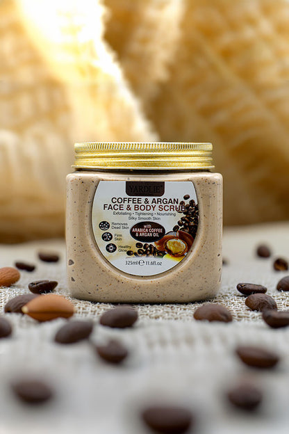 Yardlie Professional Coffee and Argan Face and Body Scrub 325ml
