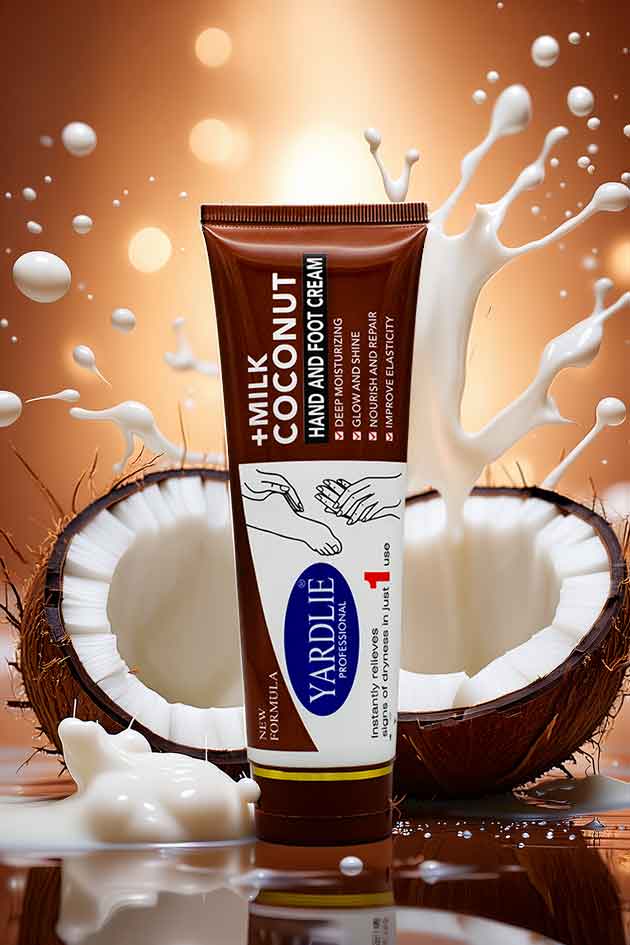 Yardlie Milk Coconut Hand and Foot Cream Deep Moisturizing 100g