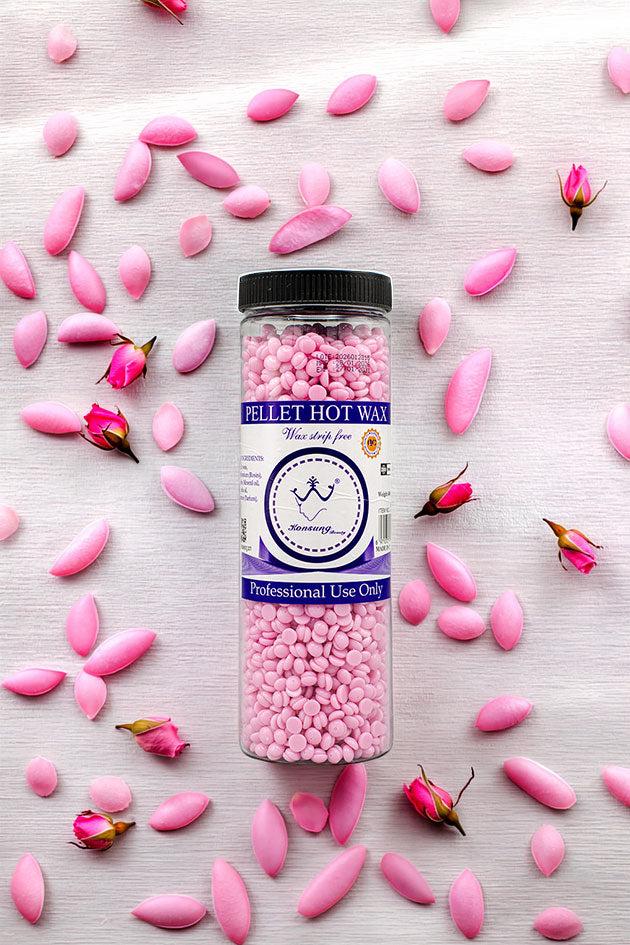 Konsung Beauty Pellet Hot Wax Beans for Hair Removal Pink 400g