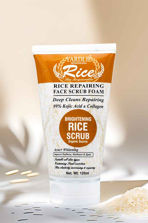 Yardlie Rice Repairing Face Scrub with Kojic Acid 120ml