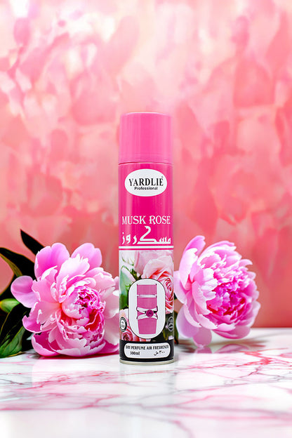 Yardlie Professional Musk Rose Dry Perfume Air Freshener 300ml Pakistan