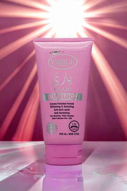 SPF 60 Sunblock Pakistan Yardlie Professional Yaari Face 150ml