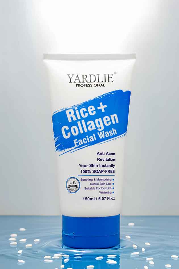 Yardlie Rice Collagen Facial Wash 150ml Hydrating Cleanser