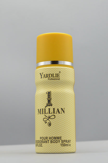 Yardlie Professional 1 MILLIAN Body Spray 150ml.