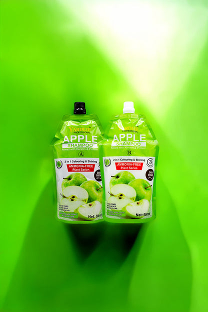 Yardlie Apple Hair Color Cream Dark Brown 500ml Online in Pakistan (500ml X 2)