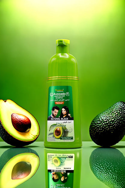 Yardlie Avocado Hair Colour Shampoo Natural Black 400ml