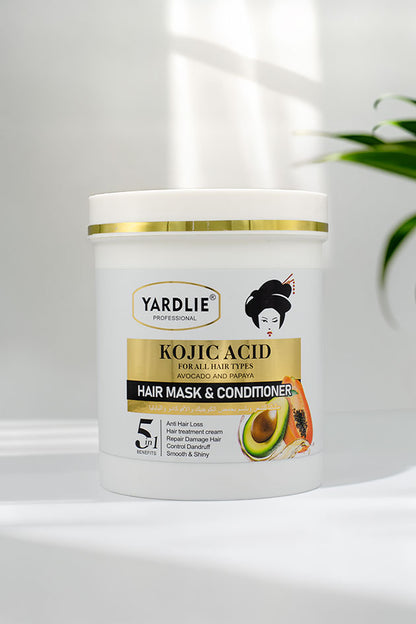 Yardlie Kojic Acid Hair Mask and Conditioner Avocado Papaya 1000ml Pakistan