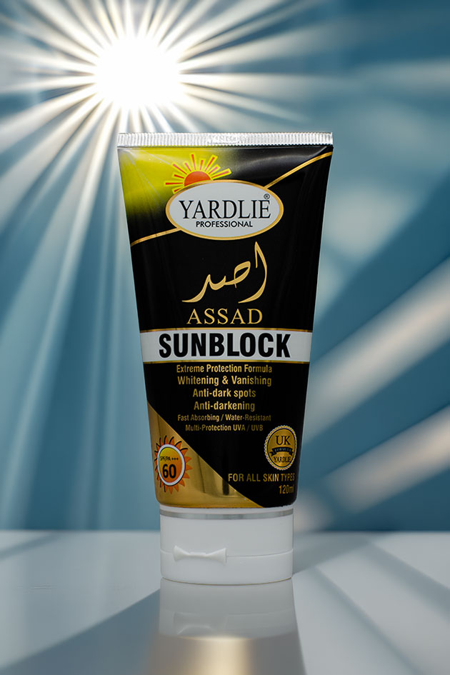 SPF 60 Sunblock Pakistan Yardlie Assad Face Body Cream 120ml