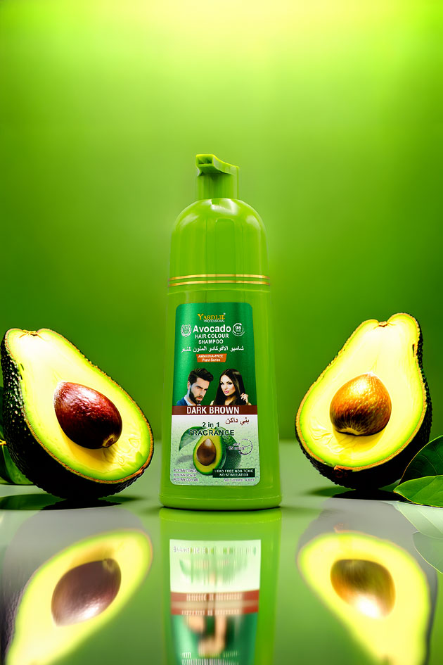 Yardlie Avocado Hair Colour Shampoo Dark Brown 400ml