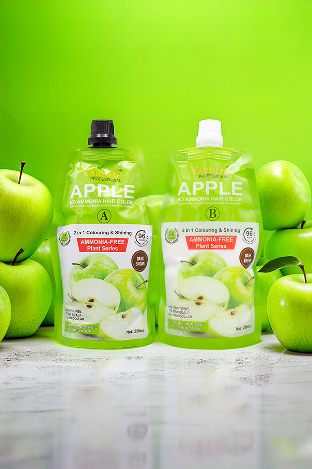 Dark Brown Hair Color Cream Pakistan Yardlie Apple (250ml X 2) Pack