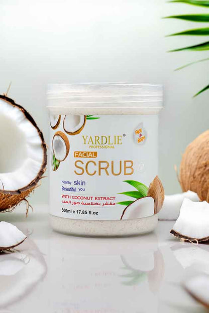 Yardlie Facial Coconut Scrub Face and Body Exfoliator 500ml
