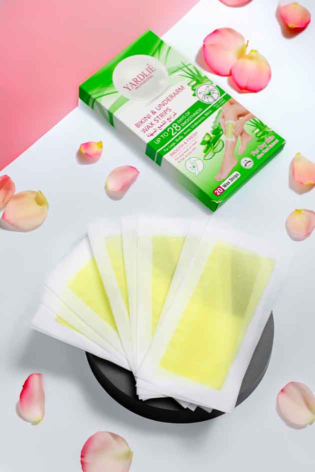 Yardlie Bikini Body Wax Strips Rose Extract 20 Strips