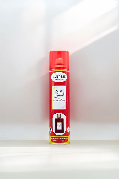 Yardlie Professional Oud Al Shuyukh Dry Perfume Air Freshener 300ml Pakistan