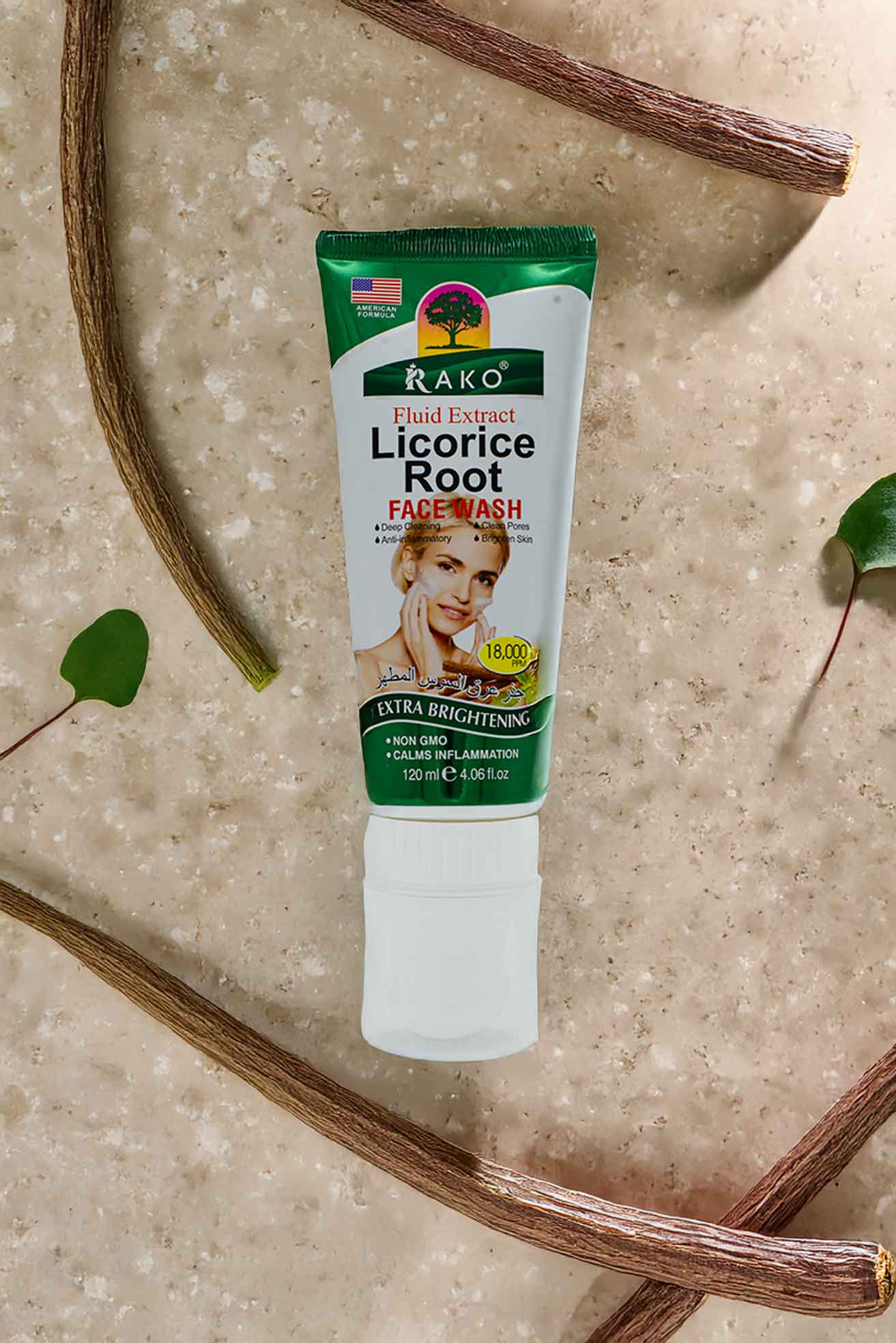 RAKO Licorice Root Face Wash | Brightening, Soothing & Clear Skin | 120ml