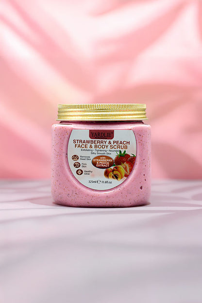 Yardlie Professional Strawberry and Peach Face and Body Scrub 325ml