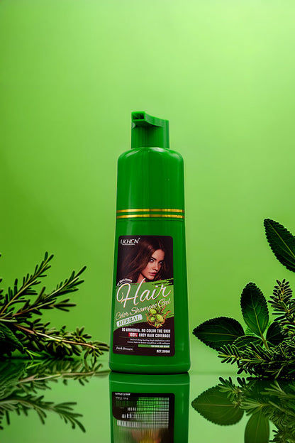 Lichen Dark Brown Hair Color Shampoo Gel 200ml Online Pakistan
