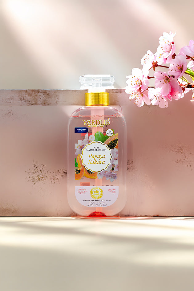 Yardlie Papaya Sakura Perfume Fragrance Body Wash 500ml Online in Pakistan
