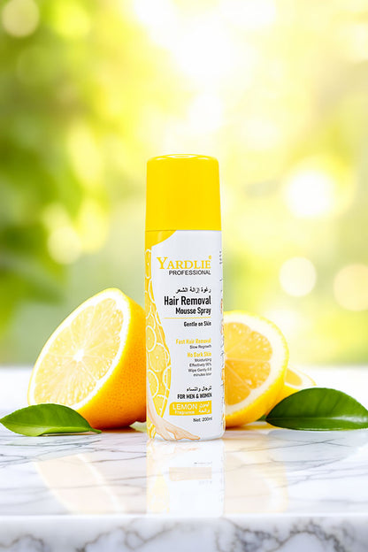 Yardlie Professional Hair Removal Mousse Spray Lemon Fragrance 200ml