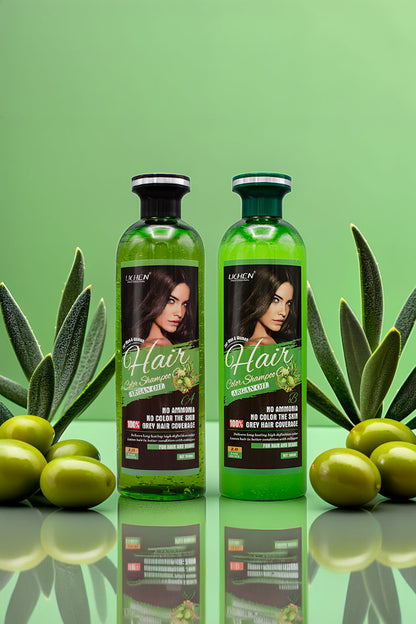 Lichen Professional Hair Color Shampoo Gel Dark Brown 2.0 Argan Oil 500ml x2 in Pakistan
