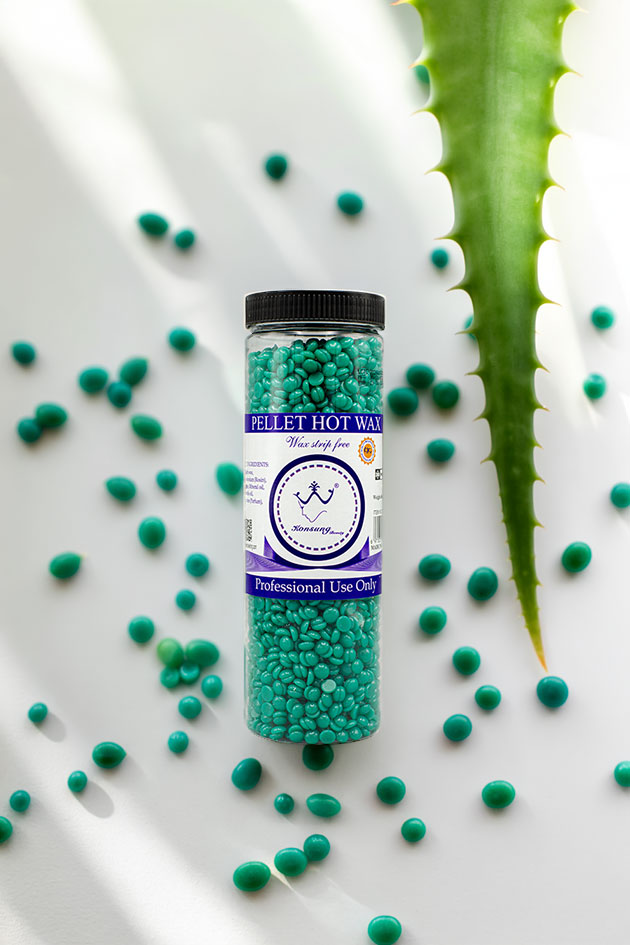 Konsung Beauty Pellet Hot Wax Beans for Hair Removal Aloe Vera 400g