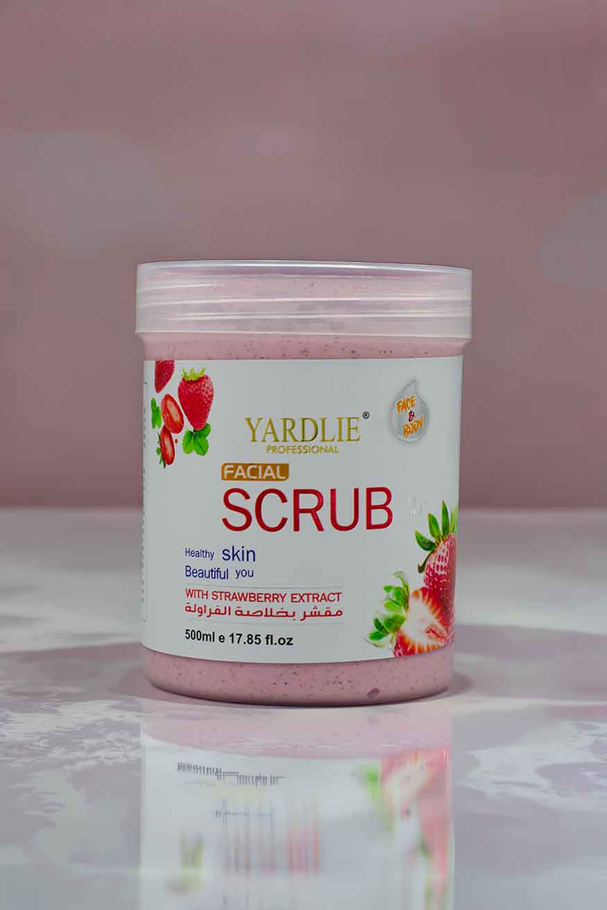 Strawberry Facial Scrub Yardlie 500ml Deep Exfoliating Scrub
