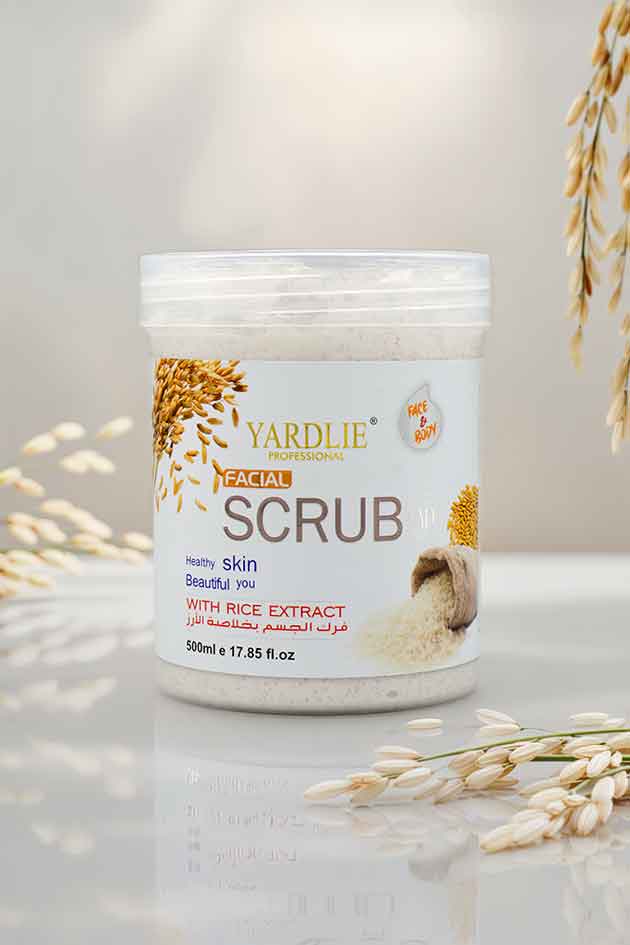 Yardlie Facial Rice Scrub Face and Body Exfoliator 500ml
