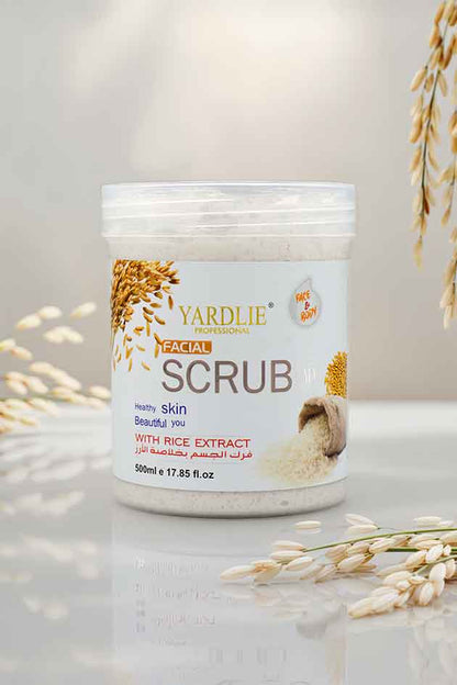 Yardlie Facial Rice Scrub Face and Body Exfoliator 500ml