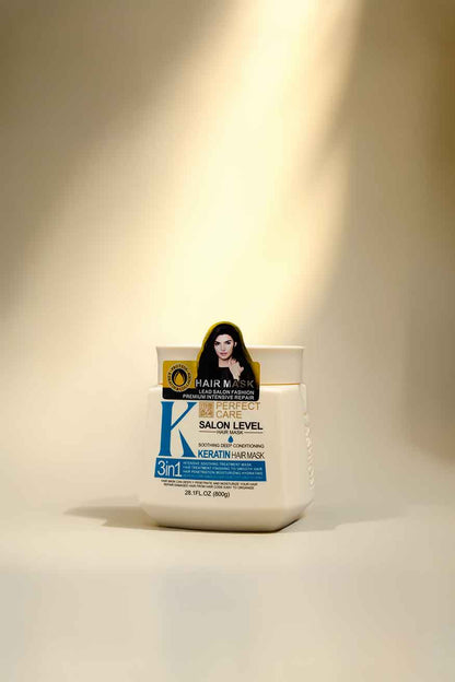 Perfect Care Salon Level Keratin Hair Mask 800g 3 in 1 Deep Conditioning Treatment