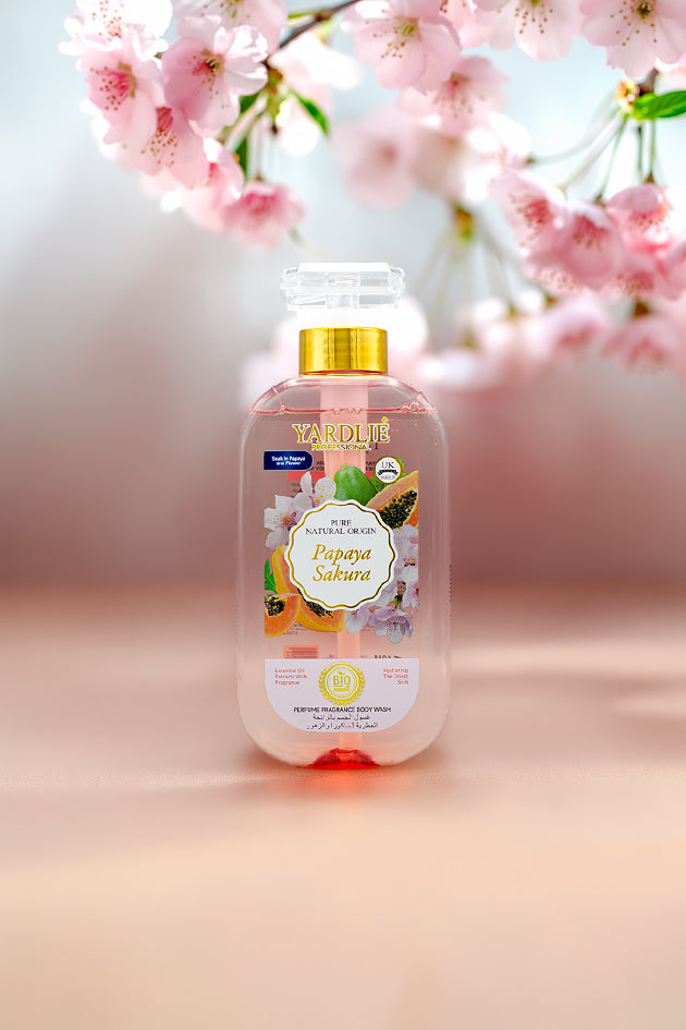 Yardlie Papaya Sakura Perfume Fragrance Body Wash 500ml Online in Pakistan