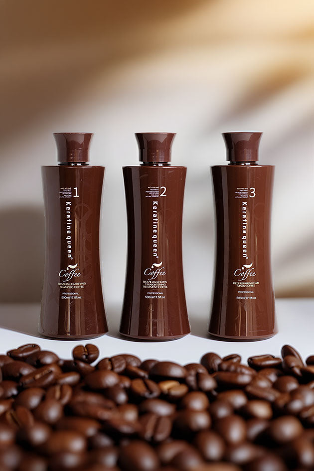 Keratine Queen Brazilian Coffee Keratin Smoothing Treatment Set 3 Step Online in Pakistan